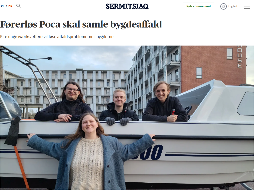 Autonomous POCA to Collect Village Waste in Greenland