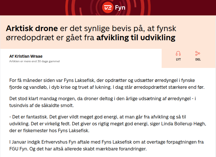 Arctic Drone Prototype Tested on Funen - Same Tech for Greenland