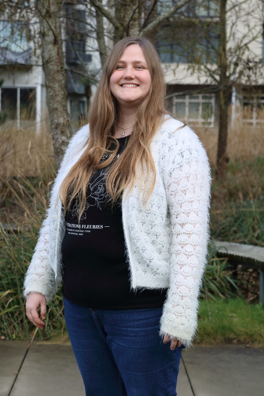 Co-founder Nicoline posing for a half-body photo